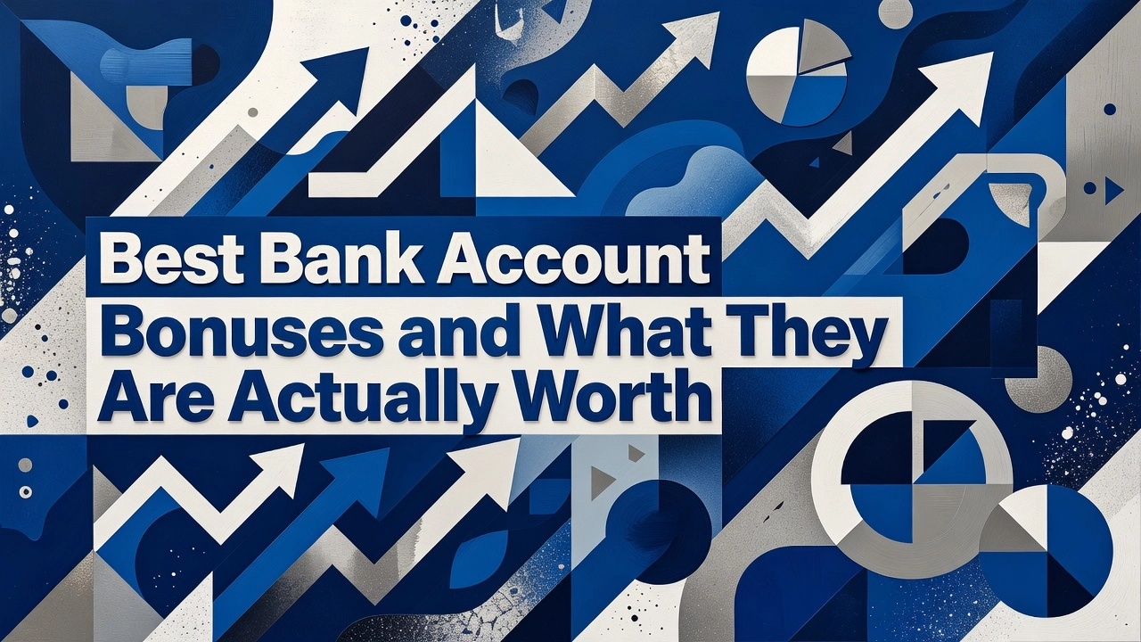 Professional header image for list-based article: Best Bank Account Bonuses and What They Are Actually Worth
