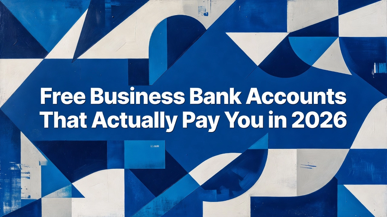 Professional header image for comparison analysis: Free Business Bank Accounts That Actually Pay You in 2026